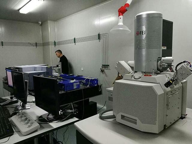 Raman-SEM Loading
